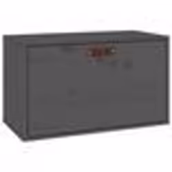 vidaXL Armoire murale Gris 60x30x35 cm Bois de pin massif