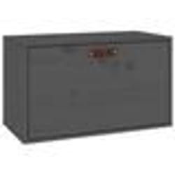 vidaXL Armoire murale Gris 60x30x35 cm Bois de pin massif