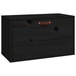 VidaXL 818354 étagères Pin, Bois Noir