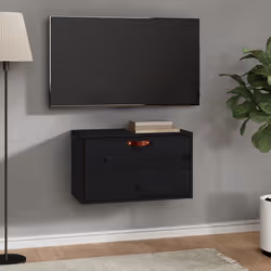 VidaXL 818354 étagères Pin, Bois Noir