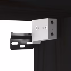 VidaXL 818354 étagères Pin, Bois Noir - Vue supplémentaire 7