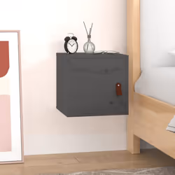 VidaXL 818359 étagères Pin, Bois Gris