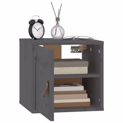 VidaXL 818359 étagères Pin, Bois Gris - Vue supplémentaire 7