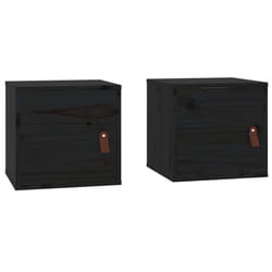 VidaXL 818364 étagères Pin, Bois Noir