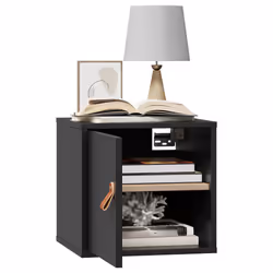 VidaXL 818364 étagères Pin, Bois Noir - Vue supplémentaire 4