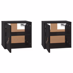 VidaXL 818364 étagères Pin, Bois Noir - Vue supplémentaire 6