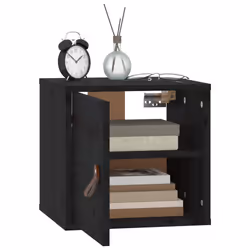 VidaXL 818364 étagères Pin, Bois Noir - Vue supplémentaire 8