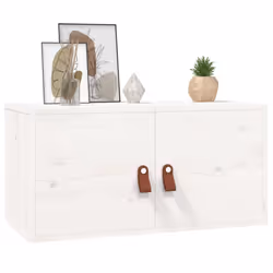 VidaXL 818367 étagères Pin, Simili-cuir Blanc - Vue supplémentaire 6