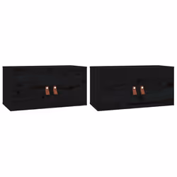 VidaXL 818374, Pin, Bois, Noir, 60 kg, 600 mm, 300 mm, 300 mm