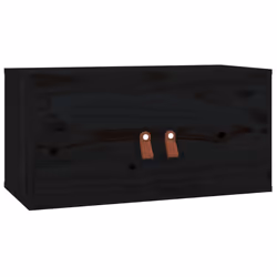 VidaXL 818374 étagères Pin, Bois Noir