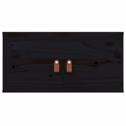 VidaXL 818374 étagères Pin, Bois Noir - Vue supplémentaire 4