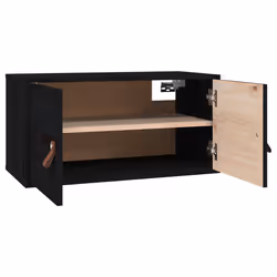 VidaXL 818374 étagères Pin, Bois Noir - Vue supplémentaire 6
