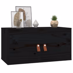 VidaXL 818374 étagères Pin, Bois Noir - Vue supplémentaire 7