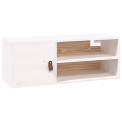 VidaXL 818387, Pin, Simili-cuir, Blanc, 800 mm, 300 mm, 300 mm, 1 pièce(s)