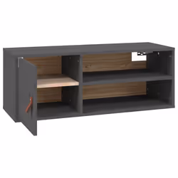 VidaXL 818389, Pin, Simili-cuir, Gris, 800 mm, 300 mm, 300 mm, 1 pièce(s)