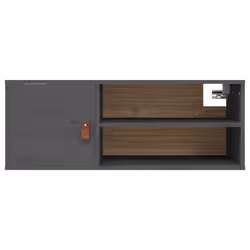 VidaXL 818389 étagères Pin, Simili-cuir Gris - Vue supplémentaire 6