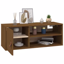 VidaXL 818391 étagères Pin, Simili-cuir Marron - Vue supplémentaire 5
