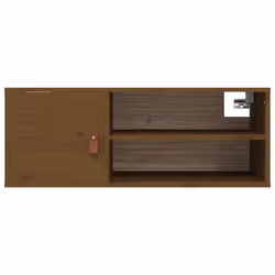 VidaXL 818391 étagères Pin, Simili-cuir Marron - Vue supplémentaire 6