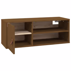 VidaXL 818391 étagères Pin, Simili-cuir Marron - Vue supplémentaire 7