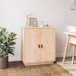 Ce buffet en bois est destiné à devenir un complément idéal dans votre pièce avec son utilité pratique. Bois de pin massif :  ...