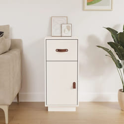 Vidaxl - Buffet Blanc 34x40x75 cm Bois massif de pin