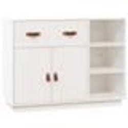 vidaXL Buffet Blanc 98,5x40x75 cm Bois massif de pin