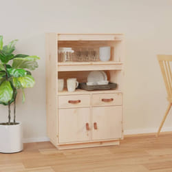 vidaXL Buffet haut 67x40x108,5 cm Bois massif de pin