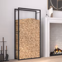 Ce support pour bois de chauffage est une solution idéale pour ranger proprement votre bois de chauffage. Matériau durable : ...