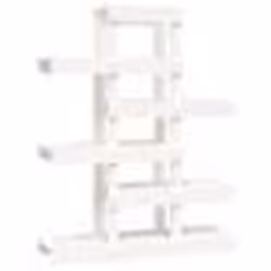vidaXL Support à plantes Blanc 85x25x109,5 cm Bois massif de pin