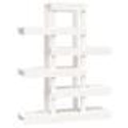 vidaXL Support à plantes Blanc 85x25x109,5 cm Bois massif de pin