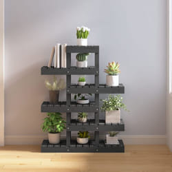 Vidaxl - Support à plantes Gris 85x25x109,5 cm Bois massif de pin