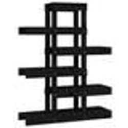 vidaXL Support à plantes Noir 85x25x109,5 cm Bois massif de pin