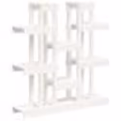 vidaXL Support à plantes Blanc 104,5x25x109,5 cm Bois massif de pin