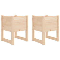 Vidaxl - Jardinières 2 pcs 40x40x52,5 cm Bois massif de pin