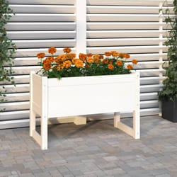 Vidaxl - Jardinière Blanc 78x40x52 cm Bois massif de pin