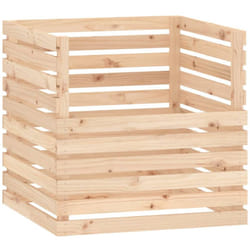 Vidaxl - Composteur 80x80x78 cm Bois massif de pin