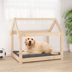 Lit pour chien 81x60x70 cm Bois de pin solide Vidaxl