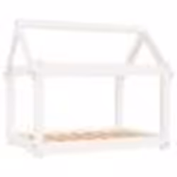 vidaXL Lit pour chien Blanc 81x60x70 cm Bois de pin solide