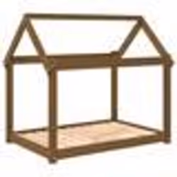 vidaXL Lit pour chien Marron miel 101x70x90 cm Bois de pin solide
