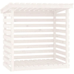 Vidaxl - Support pour bois de chauffage Blanc 108x73x108 cm Bois de pin