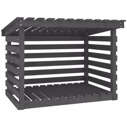 Ce support pour bois de chauffage en bois est une solution idéale pour ranger proprement votre bois de chauffage. Bois de pin ...