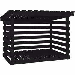 Ce support pour bois de chauffage en bois est une solution idéale pour ranger proprement votre bois de chauffage. Bois de pin ...