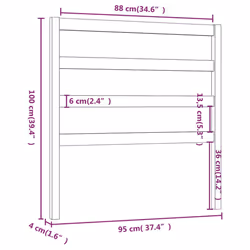 VidaXL 822233 tête de lit et pied de lit Blanc - Vue supplémentaire 6