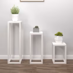 Cet ensemble de supports pour plantes en bois sera un choix parfait pour exposer vos fleurs et plantes préférées et apportera ...