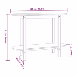 VidaXL 822299 Table à café, latérale et de salon - Vue supplémentaire 8