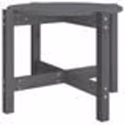 vidaXL Table basse Gris Ø 62,5x45 cm Bois massif de pin