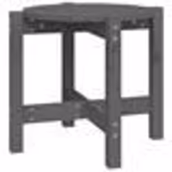 vidaXL Table basse Gris Ø 52,5x45 cm Bois massif de pin