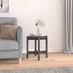 Vidaxl - Table basse Gris ø 42,5x45 cm Bois massif de pin