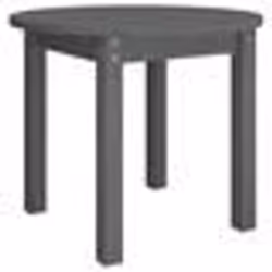 vidaXL Table basse Gris Ø 55x45 cm Bois massif de pin