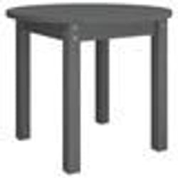 vidaXL Table basse Gris Ø 55x45 cm Bois massif de pin